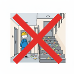 Flyer im Brefkasten, nicht tim Treppenhaus